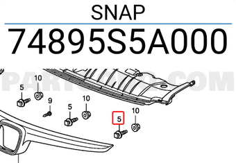 Honda 74895S5A000 SNAP