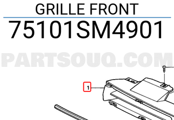 Honda 75101SM4901 GRILLE FRONT