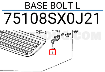 Honda 75108SX0J21 BASE BOLT L