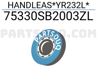 Honda 75330SB2003ZL HANDLEAS*YR232L*