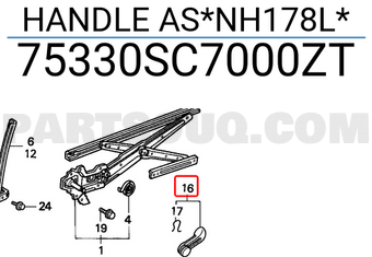 Honda 75330SC7000ZT HANDLE AS*NH178L*