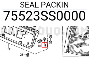 Honda 75523SS0000 SEAL PACKIN