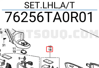 Honda 76256TA0R01 SET.LHL,A/T