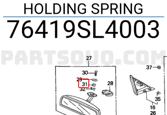 Honda 76419SL4003 HOLDING SPRING