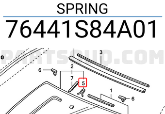 Honda 76441S84A01 SPRING