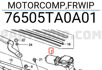 Honda 76505TA0A01 MOTORCOMP,FRWIP