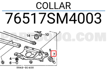 Honda 76517SM4003 COLLAR