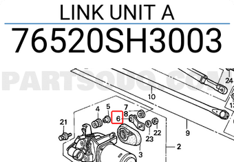 Honda 76520SH3003 LINK UNIT A