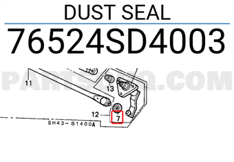 Honda 76524SD4003 DUST SEAL