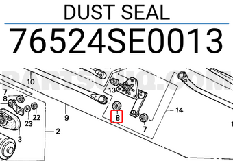 Honda 76524SE0013 DUST SEAL