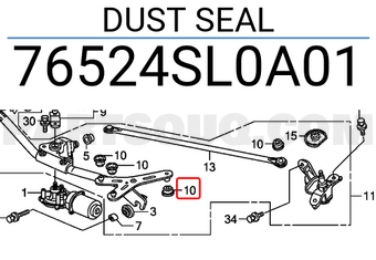 Honda 76524SL0A01 DUST SEAL