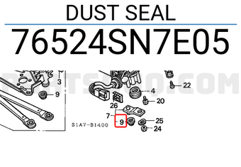 Honda 76524SN7E05 DUST SEAL