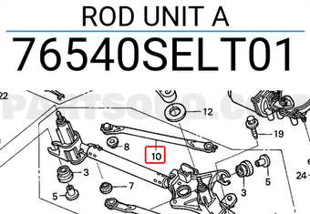 Honda 76540SELT01 ROD UNIT A