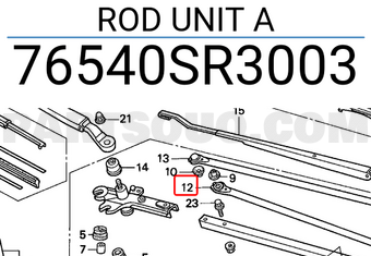 Honda 76540SR3003 ROD UNIT A