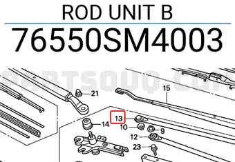Honda 76550SM4003 ROD UNIT B