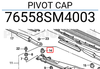 Honda 76558SM4003 PIVOT CAP