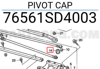 Honda 76561SD4003 PIVOT CAP