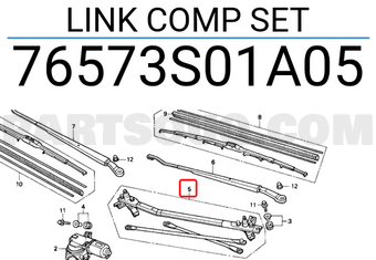 Honda 76573S01A05 LINK COMP SET