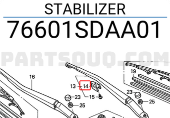 Honda 76601SDAA01 STABILIZER