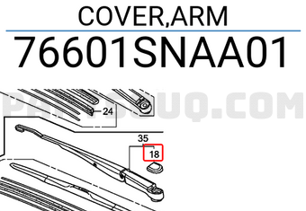 Honda 76601SNAA01 COVER,ARM