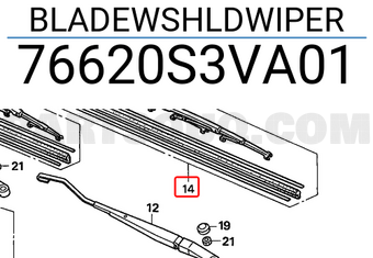 Honda 76620S3VA01 BLADEWSHLDWIPER