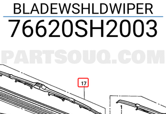 Honda 76620SH2003 BLADEWSHLDWIPER