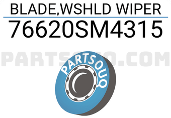 Honda 76620SM4315 BLADE,WSHLD WIPER