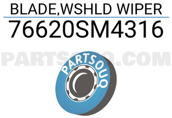 Honda 76620SM4316 BLADE,WSHLD WIPER