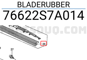 Honda 76622S7A014 BLADERUBBER
