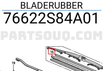 Honda 76622S84A01 BLADERUBBER