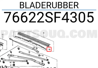 Honda 76622SF4305 BLADERUBBER