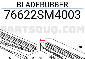 Honda 76622SM4003 BLADERUBBER