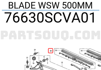 Honda 76630SCVA01 BLADE WSW 500MM