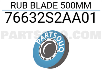 Honda 76632S2AA01 RUB BLADE 500MM
