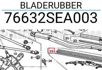 Honda 76632SEA003 BLADERUBBER