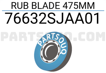 Honda 76632SJAA01 RUB BLADE 475MM