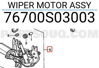 Honda 76700S03003 WIPER MOTOR ASSY