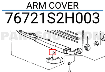 Honda 76721S2H003 ARM COVER