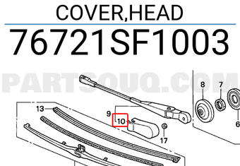 Honda 76721SF1003 COVER,HEAD