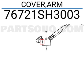 Honda 76721SH3003 COVER,ARM