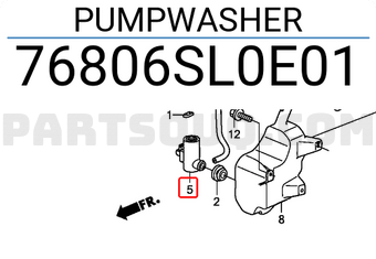 Honda 76806SL0E01 PUMPWASHER