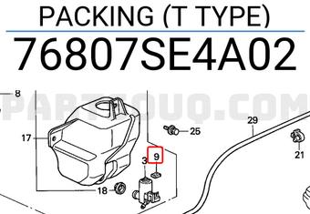Honda 76807SE4A02 PACKING (T TYPE)