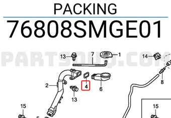 Honda 76808SMGE01 PACKING