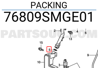 Honda 76809SMGE01 PACKING