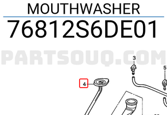 Honda 76812S6DE01 MOUTHWASHER