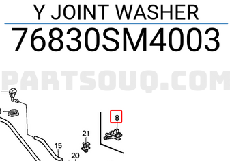 Honda 76830SM4003 Y JOINT WASHER