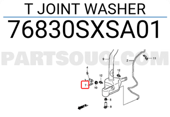 Honda 76830SXSA01 T JOINT WASHER