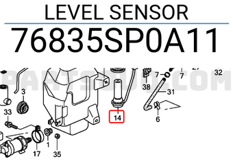 Honda 76835SP0A11 LEVEL SENSOR