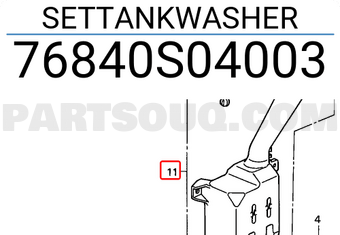 Honda 76840S04003 SETTANKWASHER