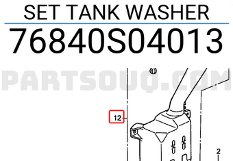 Honda 76840S04013 SET TANK WASHER